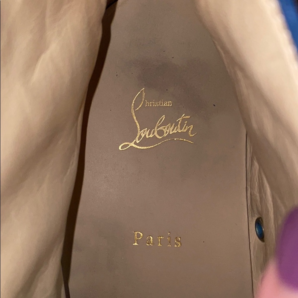 Men’s Louis Vuitton blue spike hightop - Picture 5 of 8